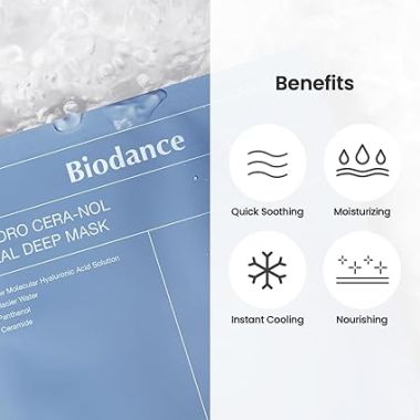 Biodance: Hydro Cera-nol Real Deep Mask 1Box (34g*4ea)
