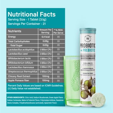 Wellbeing Nutrition: Daily Probiotic + Prebiotic - 21 Tabs