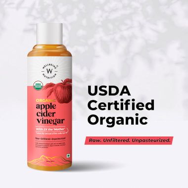 Wellbeing Nutrition: Organic Himalayan Apple Cider Vinegar with 2X Strands of Probiotic Mother and Enzymes - 500ml