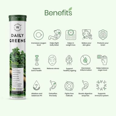 Wellbeing Nutrition: Daily Greens, Organic Wholefood Multivitamin - 15 Tabs