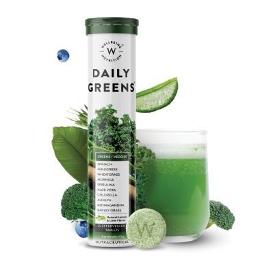 Wellbeing Nutrition: Daily Greens, Organic Wholefood Multivitamin - 15 Tabs