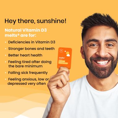 Wellbeing Nutrition: Natural Vitamin D3 + K2 Melts - 30 Oral Strips