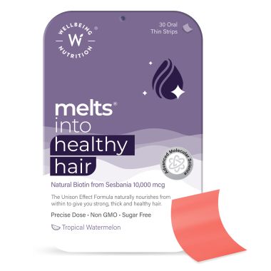 Wellbeing Nutrition: Healthy Hair Melts - 30 Oral Strips