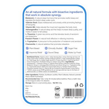 Wellbeing Nutrition: Restful Sleep Melts - 30 Oral Strips