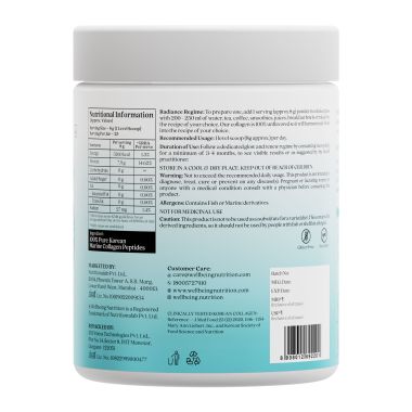Wellbeing Nutrition: Pure Korean Marine Collagen Peptides - Unflavoured - 200 gm