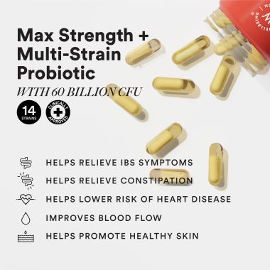 Wellbeing Nutrition: Advanced Daily Probiotics + Omega 3 | 60 Enteric-Coated Veg Caps