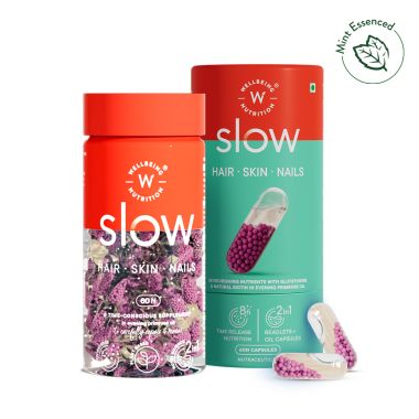 Wellbeing Nutrition: Slow Hair Skin & Nails | Collagen Glutathione - 60 Capsules