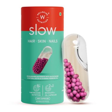 Wellbeing Nutrition: Slow Hair Skin & Nails | Collagen Glutathione - 60 Capsules
