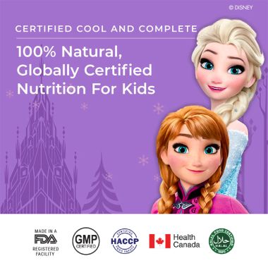 Wellbeing Nutrition: Frozen Elsa & Anna Melts - Kids Organic Multivitamin with Vitamin A, B-Complex, C, D and Iron - 30 Oral Thin Strips)