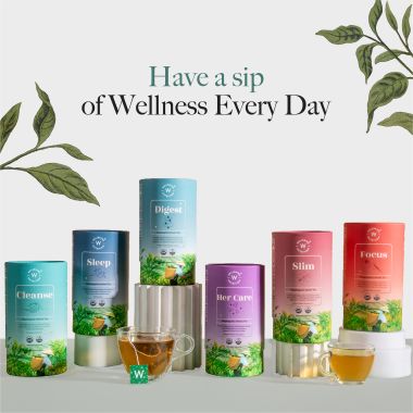 Wellbeing Nutrition: Digest Green Tea with 8B CFU, Ginger, Fennel Seeds - 40gm