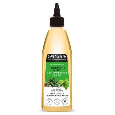 Soulflower: Soulflower Rosemary Mint Light Strengthening Hair Oil (225 ml)