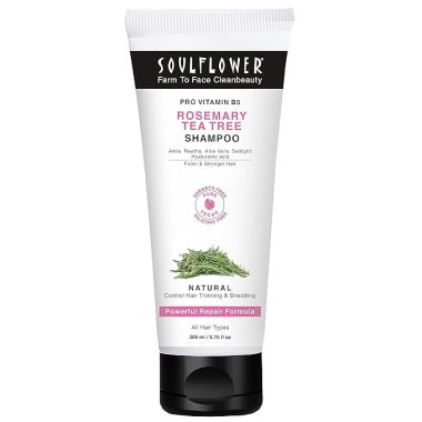 Soulflower: Soulflower Pro Vitamin B5 Rosemary Tea Tree Shampoo 200 ml