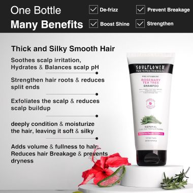 Soulflower: Soulflower Pro Vitamin B5 Rosemary Tea Tree Shampoo 200 ml