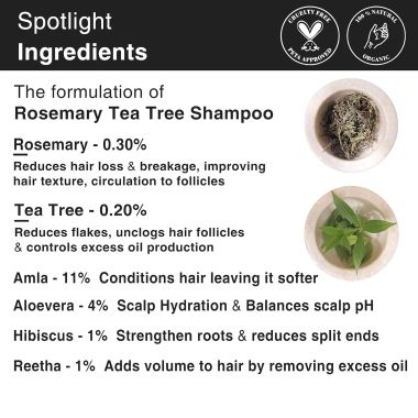 Soulflower: Soulflower Pro Vitamin B5 Rosemary Tea Tree Shampoo 200 ml