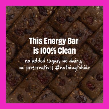 The Whole Truth: Vegan Energy Bars - Cocoa Cranberry Fudge - Pack of 6 (6 x 40g) - Dairy Free - No Added Sugar - All Natural