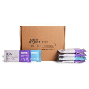 The Whole Truth: Energy Bars - Nuts For You (4 Peanut Choco Fudge, 2 Almond Choco Fudge) Pack of 6 (6 x 40g) - Dairy Free - No Added Sugar - All Natural