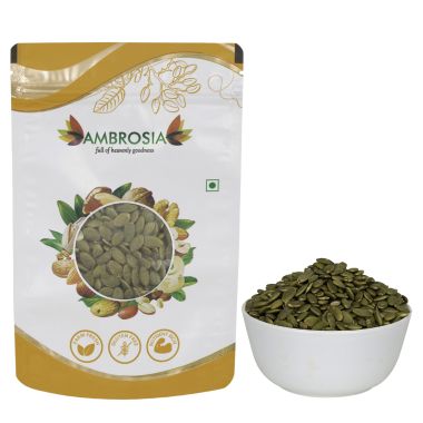 Ambrosia: Ambrosia Roasted Pumpkin Seeds Pouch 250g (Pack of 1) Lightly Salted