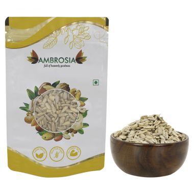 Ambrosia: Ambrosia Premium Sunflower Seeds Pouch 250g |Raw| Unroasted (Pack of 1)
