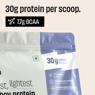 The Whole Truth: Whey Protein Isolate Unflavoured 1 kg (2.2 lbs)  30g Protein per scoop  7.7g BCAA  100% Authentic Whey & No Adulteration  Improved Strength, Faster Recovery & Muscle Building