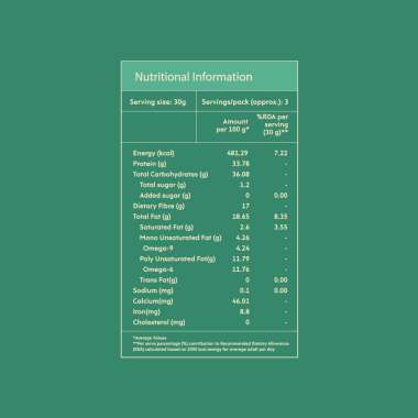 Nourish You: Organic Roasted Pumpkin Seeds - Gluten free & Protein rich , Healthy Snacks  -Pack of 1 ( 100g )