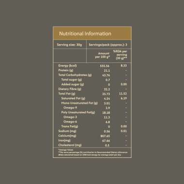 Nourish You: Organic Roasted Chia Seeds - Protein Rich, Helps in weight loss, Gluten free- 100g