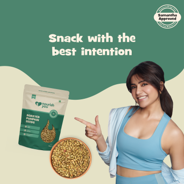 Nourish You: Organic Roasted Pumpkin Seeds - Gluten free & Protein rich , Healthy Snacks  -Pack of 1 ( 100g )