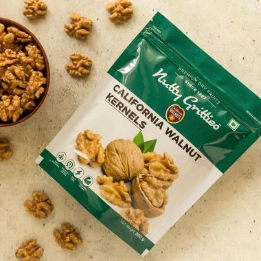 Nutty Gritties: California Walnut Kernels, Rich in Omega 3 - 400g (2 Pack of 200g each)