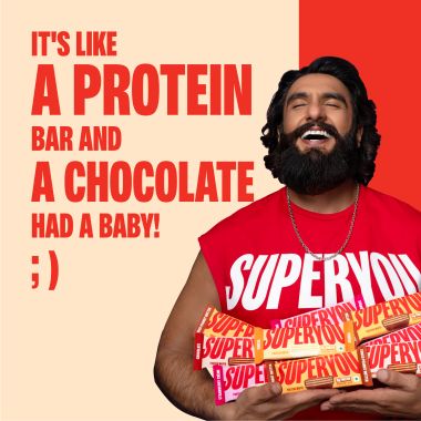 SuperYou: Assorted Protein Wafer Bars (Pack of 10)|10g Protein, 3g Fiber, No Added Sugar 400g