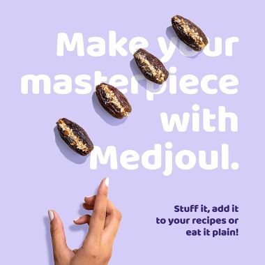 Flyberry Gourmet: Jumbo Medjoul/Medjool Dates (Khajoor/Khajur), 800g | 100% Natural | Rich in Calcium, Iron and Potassium | Instant Energy