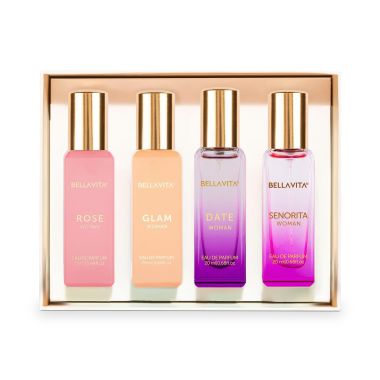 BELLAVITA: Women Perfume Gift Set 4x20ml Fragrance Eau De Parfum Perfume - 80 ml