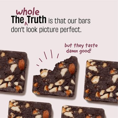 The Whole Truth: Mini Protein Bars  The Peanut Party (4 Double Cocoa Mini Bars, 4 Peanut Cocoa Mini Bars)  Pack of 8 x 27g each  Sugarfree  No Preservatives