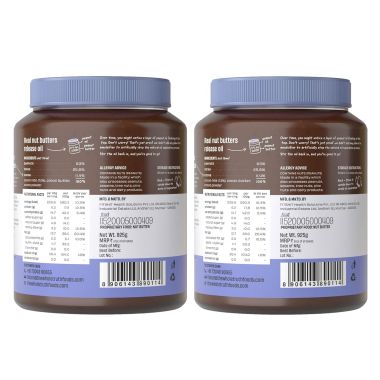 The Whole Truth: Supersaver Pack  Dark Chocolate Peanut Butter  925 g  Crunchy  No Added Sugar  No Artificial Sweeteners  No Gluten  No Preservatives  100% natural protein source