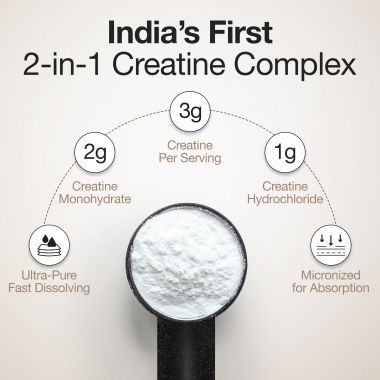 Wellbeing Nutrition: 100% Pure Micronised Creatine Powder Monohydrate + HCL Unflavoured 100g, 33 servings  Tested for Purity  For Muscle Strength & Recovery, Muscle Growth & Cognition  For Men & Women