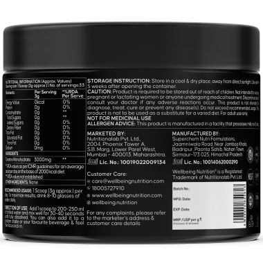Wellbeing Nutrition: 100% Pure Micronised Creatine Powder Monohydrate Unflavoured 100g, 33 servings  Tested for Purity  For Muscle Strength & Recovery, Muscle Growth & Cognition  For Men & Women