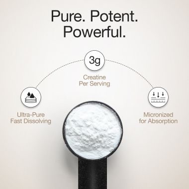 Wellbeing Nutrition: 100% Pure Micronised Creatine Powder Monohydrate Unflavoured 100g, 33 servings  Tested for Purity  For Muscle Strength & Recovery, Muscle Growth & Cognition  For Men & Women