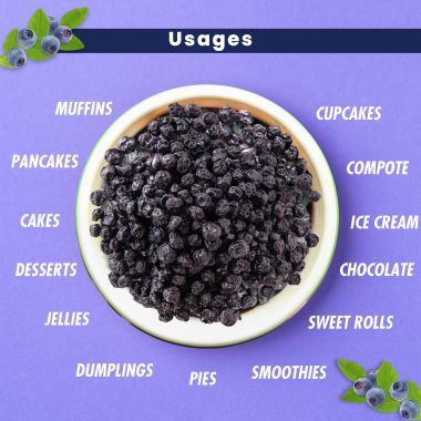 Fabeato: Premium Dried Whole Blueberries 250g - Naturally Sweet & Juicy -Rich in Antioxidants & Fiber - Dried Berries  - Vitamin Rich Berries.