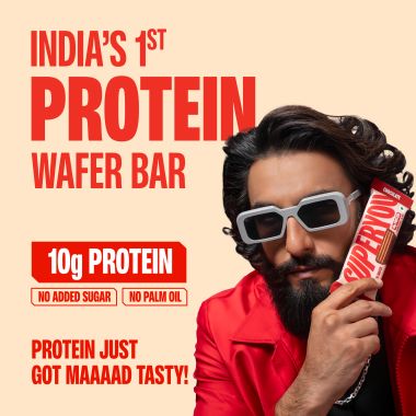 SuperYou: Cheese Protein Wafer Bars (Pack of 10)|10g Protein, 3g Fiber, No Added Sugar 400g