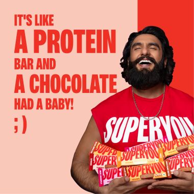 SuperYou: Chocolate Protein Wafer Bars (Pack of 10)|10g Protein, 3g Fiber, No Added Sugar 400g