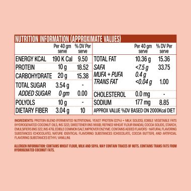 SuperYou: Chocolate Protein Wafer Bars (Pack of 10)|10g Protein, 3g Fiber, No Added Sugar 400g