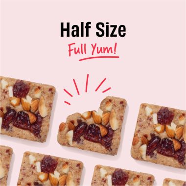 The Whole Truth: Mini Protein Bars - Cranberry - Pack of 8-8 x 27g - No Added Sugar - All Natural