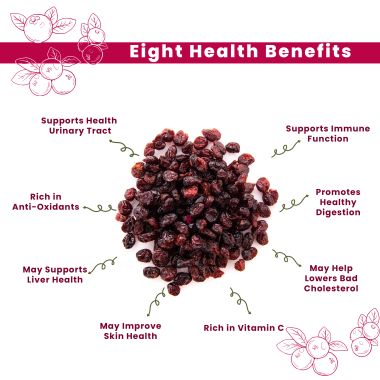 Fabeato: Premium Dried Cranberries 250g - Cranberry, Healthy Snack for kids and adults - Sweet Sliced Cranberries Rich in Antioxidants & Fiber - No Preservatives