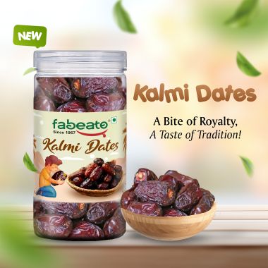 Fabeato: Premium Kalmi Dates/Khajoor 400g  Rich Source of Potassium & IronNaturally SweetNo Added Sugar.