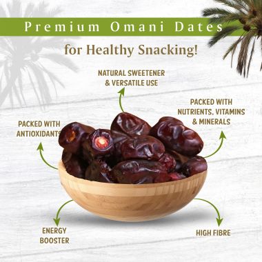 Fabeato: Omani Dates 400g  Khajur Dry Fruits Premium Khajoor