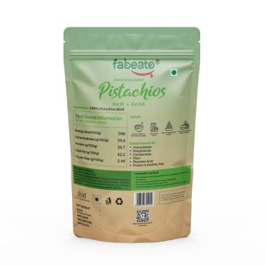 Fabeato: Premium Roasted & Salted Pistachios -combo (2*500gm)