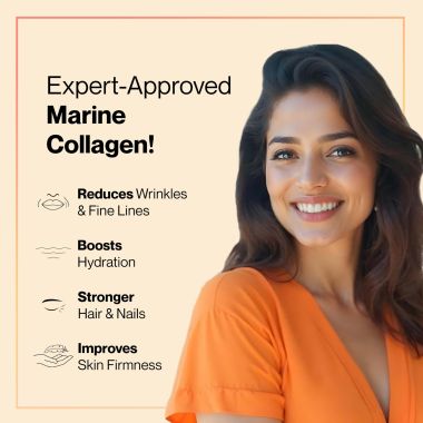 SETU: Skin Youthful Marine Collagen Powder Supplements for men and women,210 g | Hydrolyzed Collagen Peptides with N-Acetylglucosamine, Vitamin C, Zinc and Biotin | Supports Healthy Skin, Hair, Nails, Bones & Joint | Peach Mango Flavour (Pack of 3)
