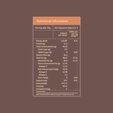 Nourish You: Organic Roasted Flax Seeds- Gluten free & Protein rich , Healthy Snacks  -Pack of 1 ( 100g  )