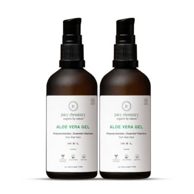 Juicy Chemistry: Organic Aloe Vera Gel, 100 g (Pack of 2)