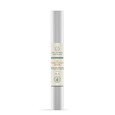 Juicy Chemistry: Lip Serum, 2 ml for Pigmented & Chapped Lips - Certified Natural Lip Conditioning Serum with Glycerine | Finger Lime & Liquorice penetrates the skins deeper layers to regenerate cells, increase suppleness and aid hydration while providing a clear shine.