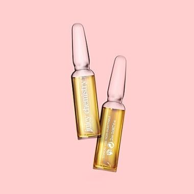 Juicy Chemistry: Bakuchiol Skin Recovery Face Serum, 7 x 2 ml | Natural 7-day Ampoule Kit for Reducing Fine Lines, Wrinkles & Maintaining Brighter Skin | Ecocert Certified Natural for Men & Women | Cruelty-free & 100% Vegan