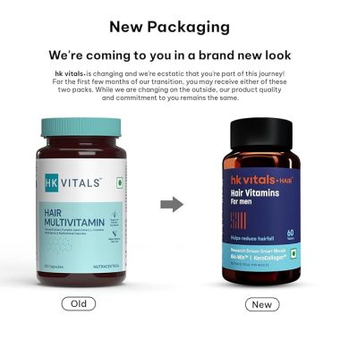 HK Vitals: Hair Multivitamin, 60 Multivitamin Capsules